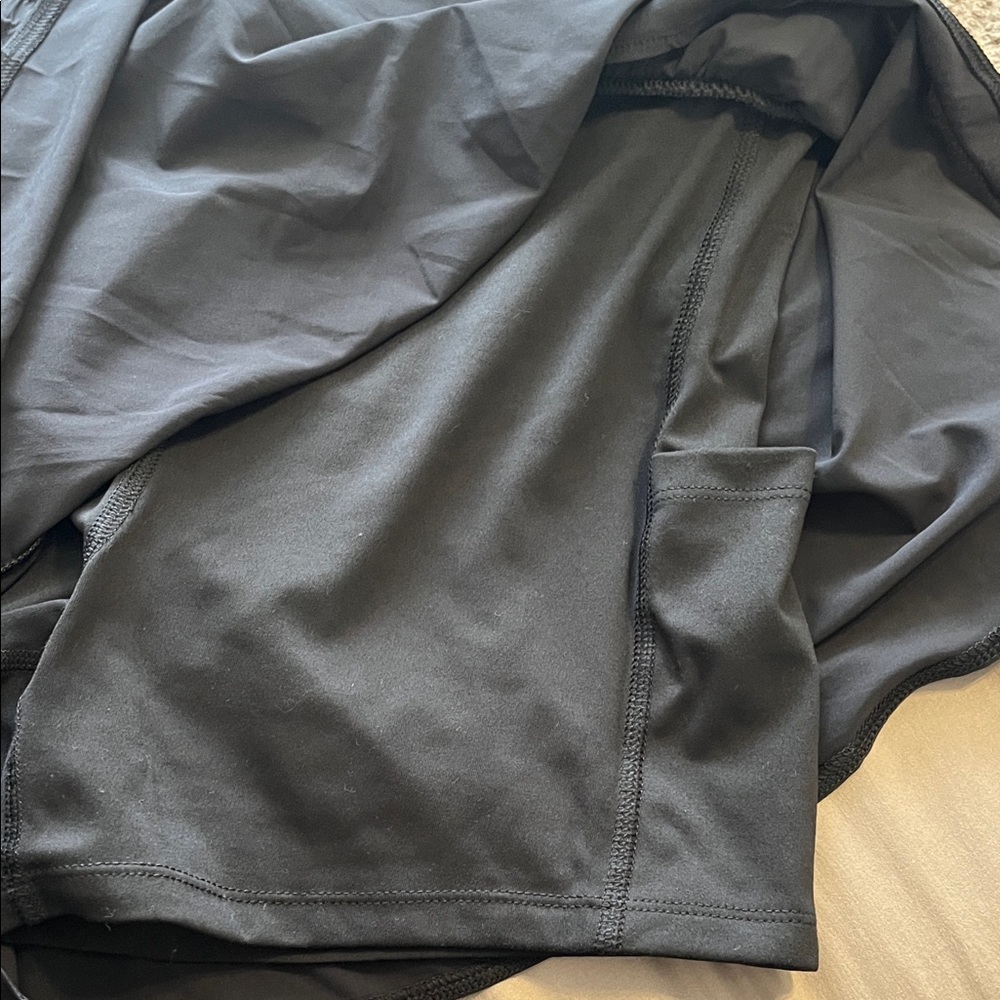 all in motion Black Layered Athletic Shorts with Drawstring - Picture 6 of 6